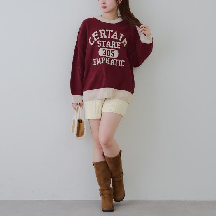 【8色展開】ロゴモールニット | RMAF　NICE CLAUP / OLIVE des OLIVE | 詳細画像59 