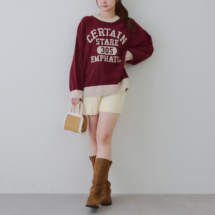 【8色展開】ロゴモールニット | RMAF　NICE CLAUP / OLIVE des OLIVE | 詳細画像60 