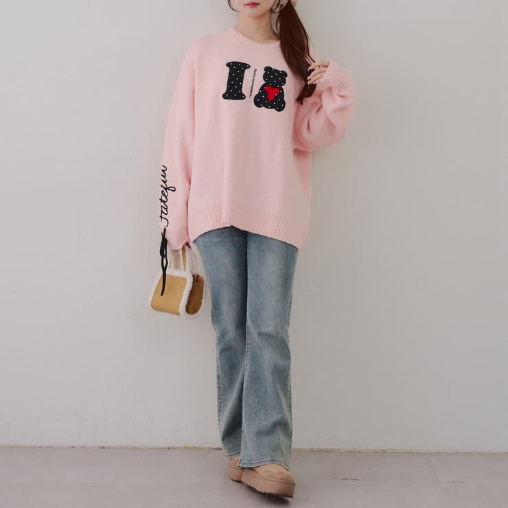 I LOVE BEAR ニットプルオーバー | RMAF　NICE CLAUP / OLIVE des OLIVE | 詳細画像6 