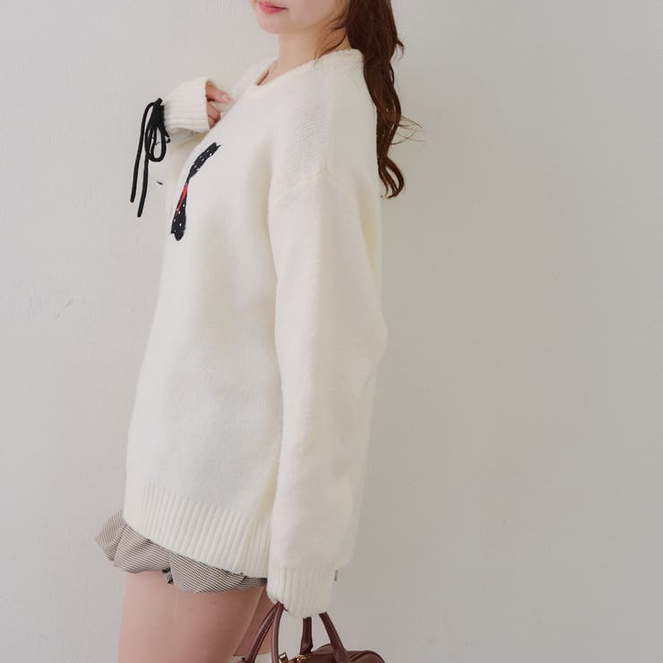 I LOVE BEAR ニットプルオーバー | RMAF　NICE CLAUP / OLIVE des OLIVE | 詳細画像20 