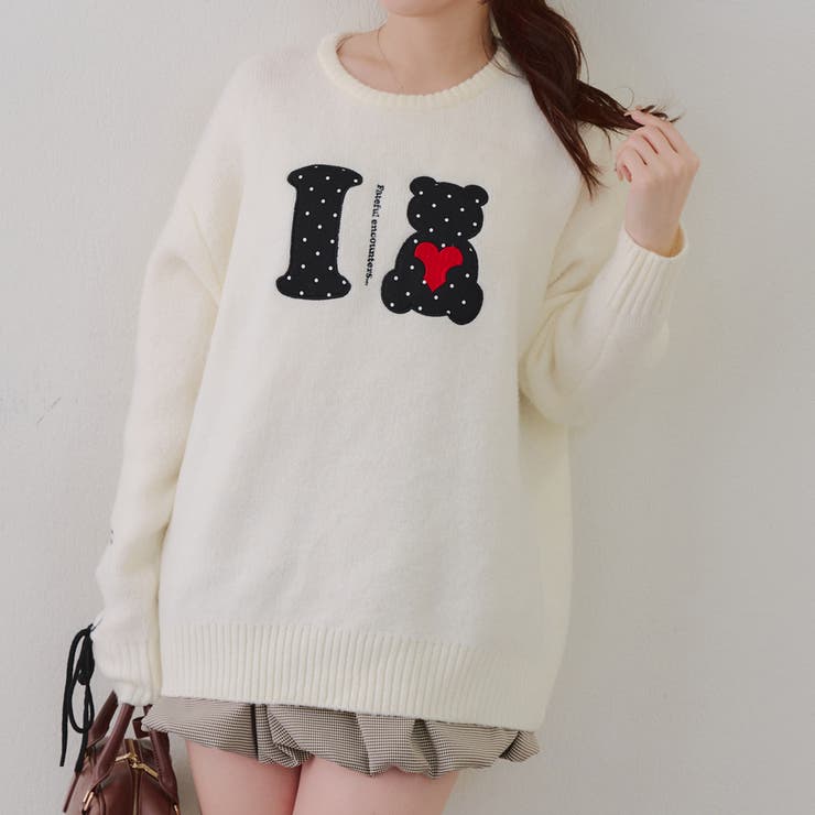 I LOVE BEAR ニットプルオーバー | RMAF　NICE CLAUP / OLIVE des OLIVE | 詳細画像21 