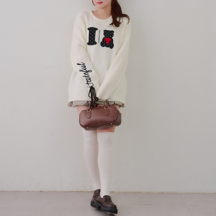 I LOVE BEAR ニットプルオーバー | RMAF　NICE CLAUP / OLIVE des OLIVE | 詳細画像23 