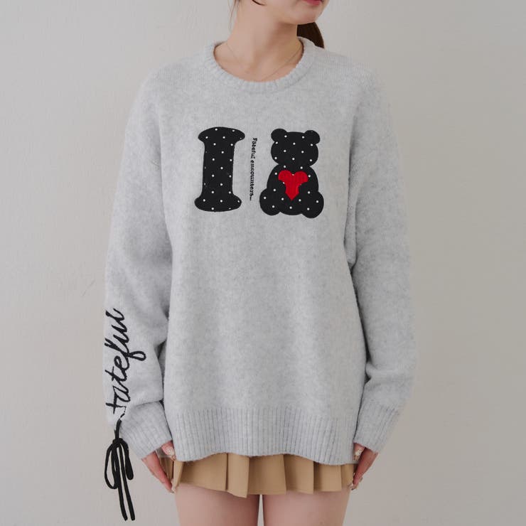 I LOVE BEAR ニットプルオーバー | RMAF　NICE CLAUP / OLIVE des OLIVE | 詳細画像26 