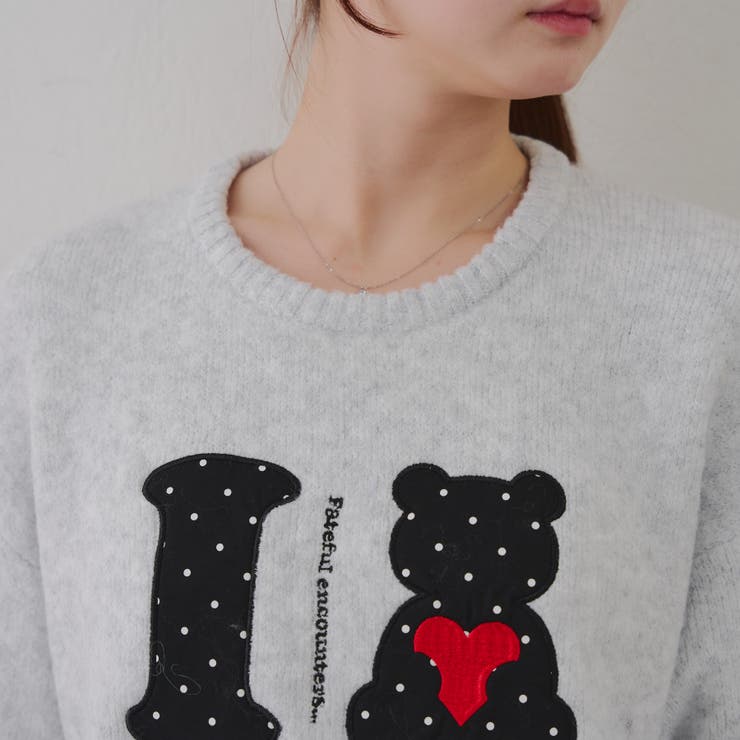I LOVE BEAR ニットプルオーバー | RMAF　NICE CLAUP / OLIVE des OLIVE | 詳細画像29 