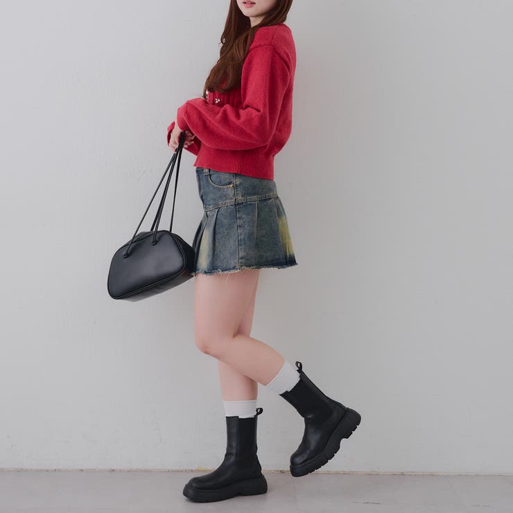 パール付きケーブルニットプルオーバー | RMAF　NICE CLAUP / OLIVE des OLIVE | 詳細画像13 