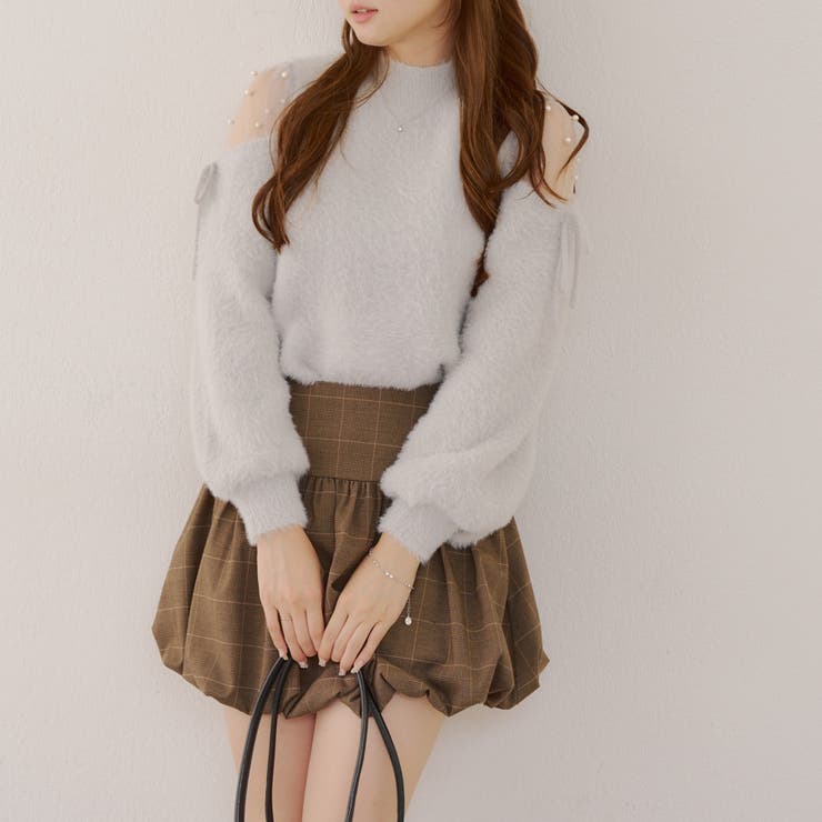 肌見せパールニット | RMAF　NICE CLAUP / OLIVE des OLIVE | 詳細画像6 