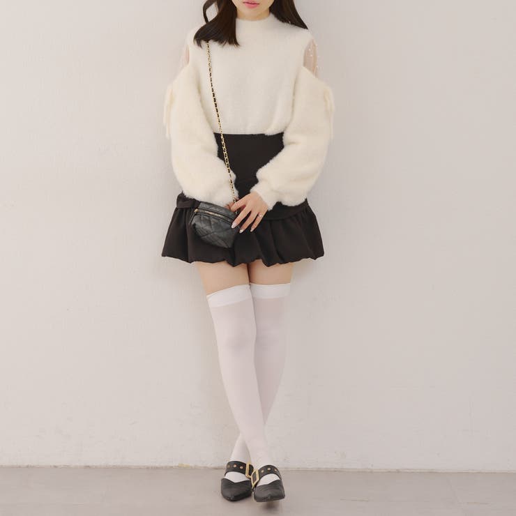 肌見せパールニット | RMAF　NICE CLAUP / OLIVE des OLIVE | 詳細画像16 