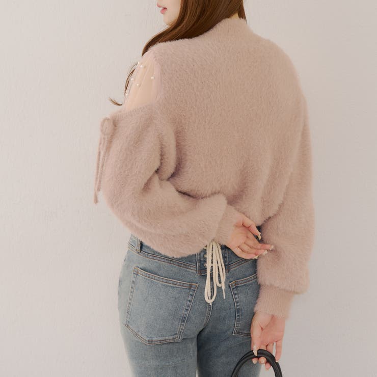 肌見せパールニット | RMAF　NICE CLAUP / OLIVE des OLIVE | 詳細画像5 