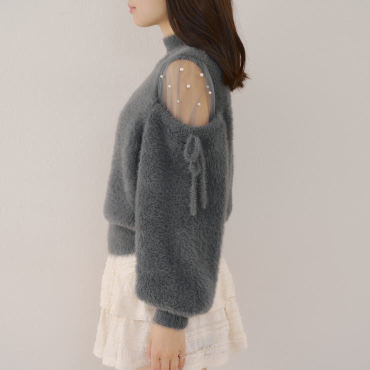 肌見せパールニット | RMAF　NICE CLAUP / OLIVE des OLIVE | 詳細画像29 