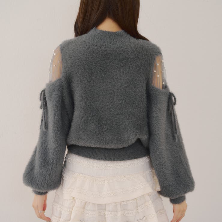 肌見せパールニット | RMAF　NICE CLAUP / OLIVE des OLIVE | 詳細画像30 