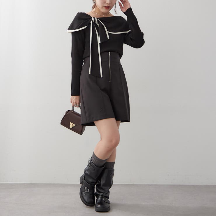 配色オフショルリボンニット | RMAF　NICE CLAUP / OLIVE des OLIVE | 詳細画像27 