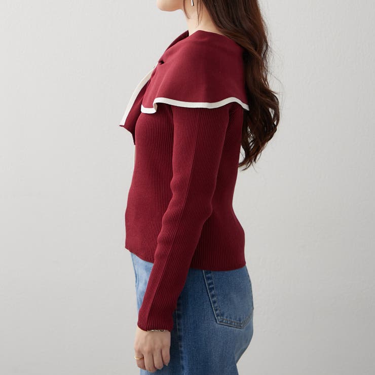 配色オフショルリボンニット | RMAF　NICE CLAUP / OLIVE des OLIVE | 詳細画像31 