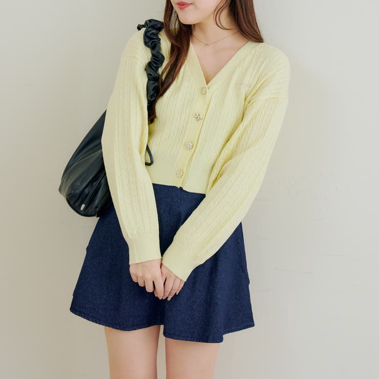 色々釦ケーブルカーディガン | NICE CLAUP / OLIVE des OLIVE　OUTLET | 詳細画像11 