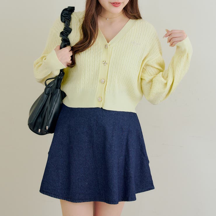 色々釦ケーブルカーディガン | NICE CLAUP / OLIVE des OLIVE　OUTLET | 詳細画像12 