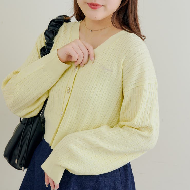 色々釦ケーブルカーディガン | NICE CLAUP / OLIVE des OLIVE　OUTLET | 詳細画像14 