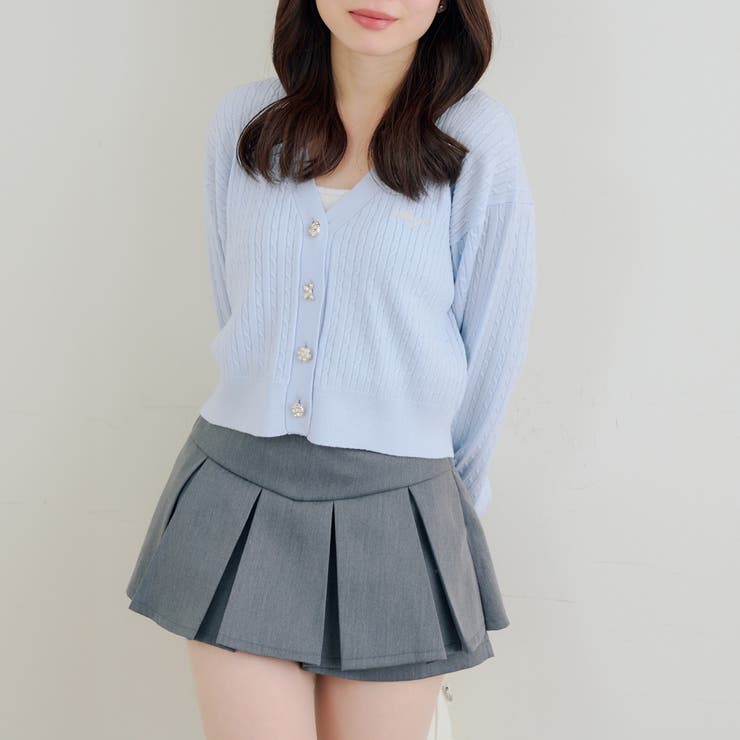 色々釦ケーブルカーディガン | NICE CLAUP / OLIVE des OLIVE　OUTLET | 詳細画像2 