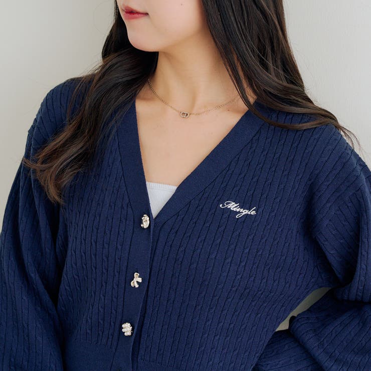 色々釦ケーブルカーディガン | NICE CLAUP / OLIVE des OLIVE　OUTLET | 詳細画像25 