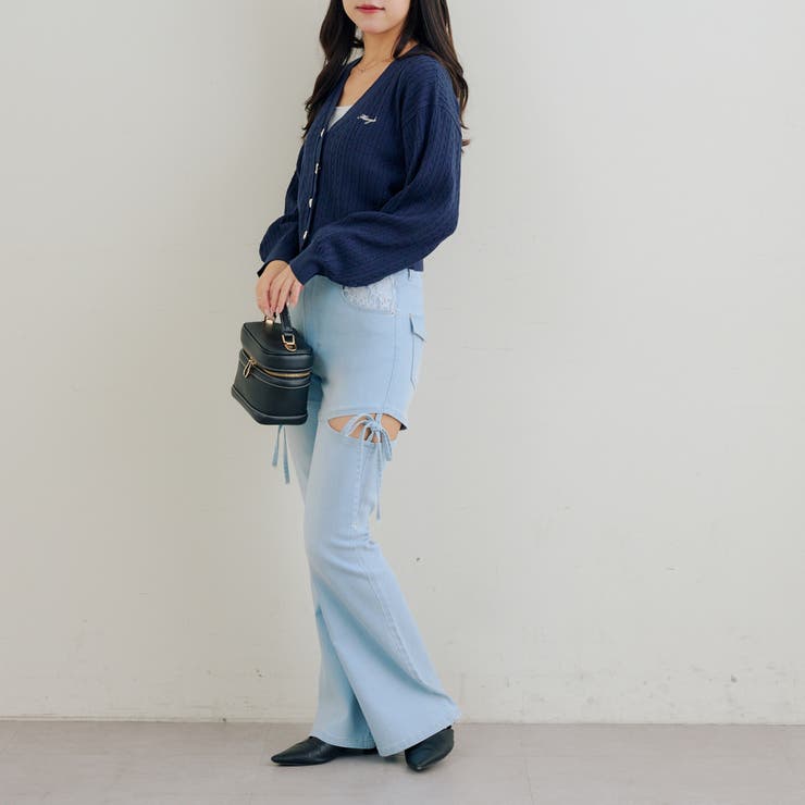 色々釦ケーブルカーディガン | NICE CLAUP / OLIVE des OLIVE　OUTLET | 詳細画像29 