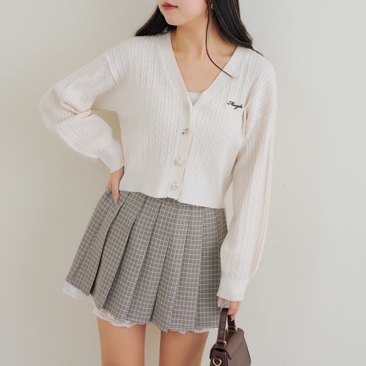 色々釦ケーブルカーディガン | NICE CLAUP / OLIVE des OLIVE　OUTLET | 詳細画像33 