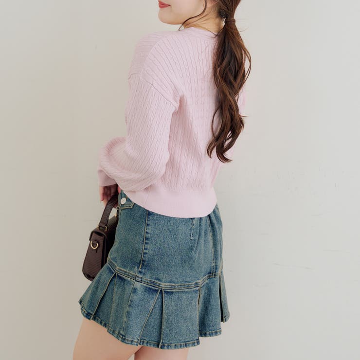 色々釦ケーブルカーディガン | NICE CLAUP / OLIVE des OLIVE　OUTLET | 詳細画像48 