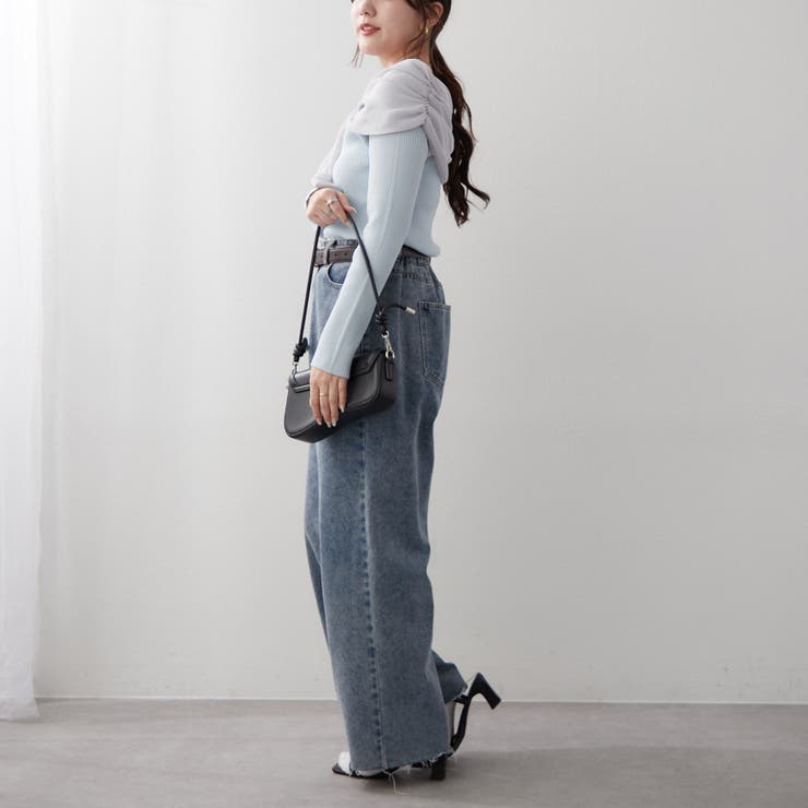 ジョーゼットオフショルプルオーバー | RMAF　NICE CLAUP / OLIVE des OLIVE | 詳細画像8 