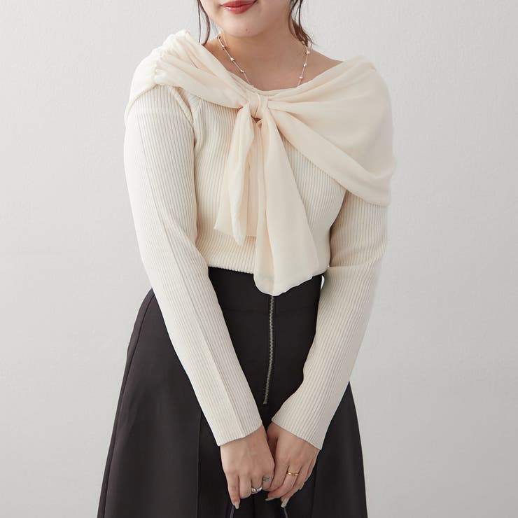 ジョーゼットオフショルプルオーバー | RMAF　NICE CLAUP / OLIVE des OLIVE | 詳細画像11 