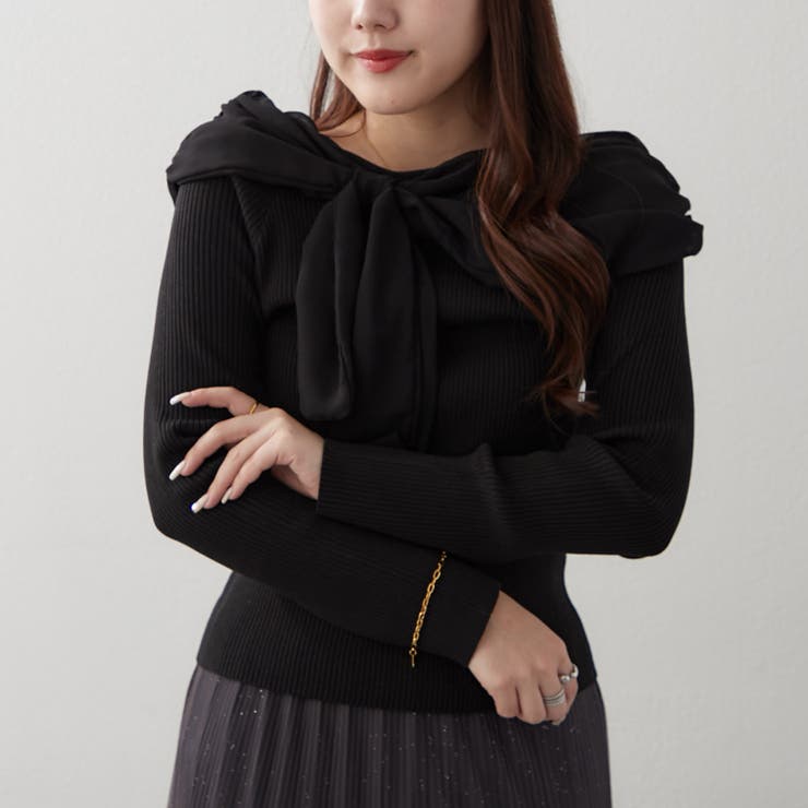 ジョーゼットオフショルプルオーバー | RMAF　NICE CLAUP / OLIVE des OLIVE | 詳細画像18 