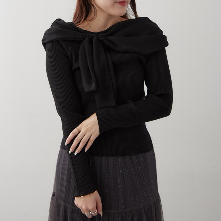 ジョーゼットオフショルプルオーバー | RMAF　NICE CLAUP / OLIVE des OLIVE | 詳細画像20 