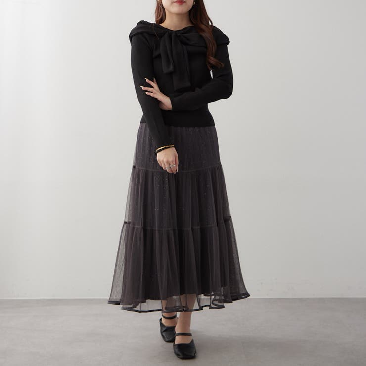 ジョーゼットオフショルプルオーバー | RMAF　NICE CLAUP / OLIVE des OLIVE | 詳細画像24 