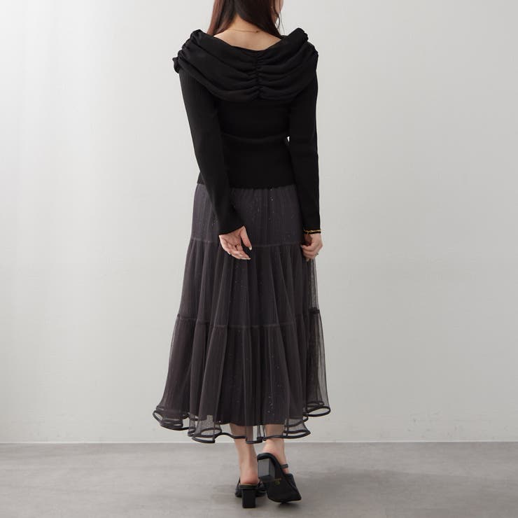 ジョーゼットオフショルプルオーバー | RMAF　NICE CLAUP / OLIVE des OLIVE | 詳細画像27 