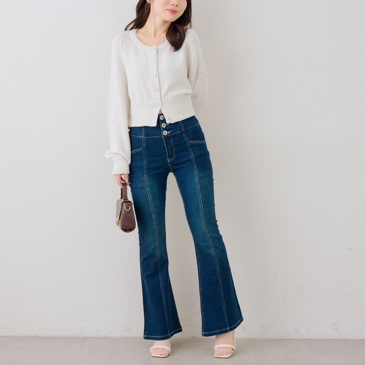 ラメハート釦クルーカーディガン | RMAF　NICE CLAUP / OLIVE des OLIVE | 詳細画像14 