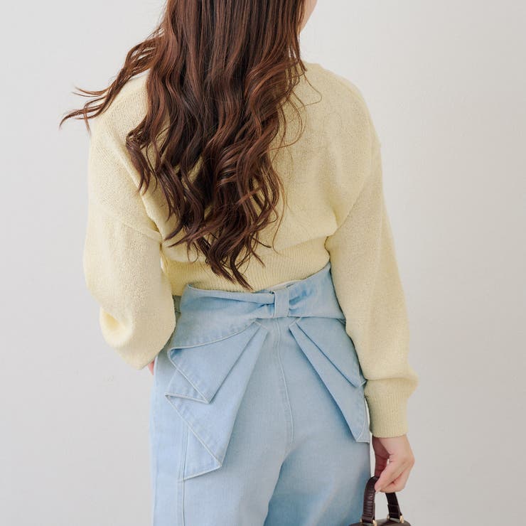 ラメハート釦クルーカーディガン | RMAF　NICE CLAUP / OLIVE des OLIVE | 詳細画像19 