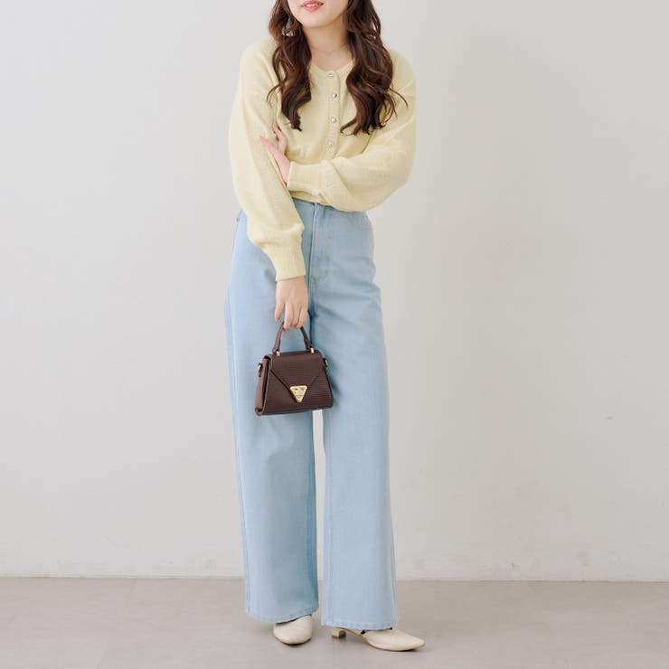 ラメハート釦クルーカーディガン | RMAF　NICE CLAUP / OLIVE des OLIVE | 詳細画像20 