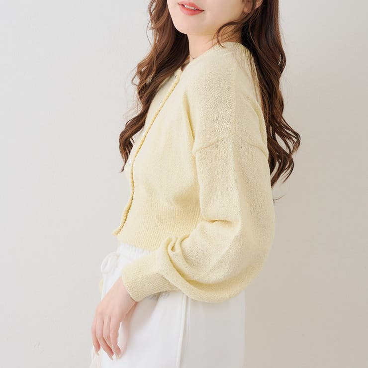 ラメハート釦クルーカーディガン | RMAF　NICE CLAUP / OLIVE des OLIVE | 詳細画像25 