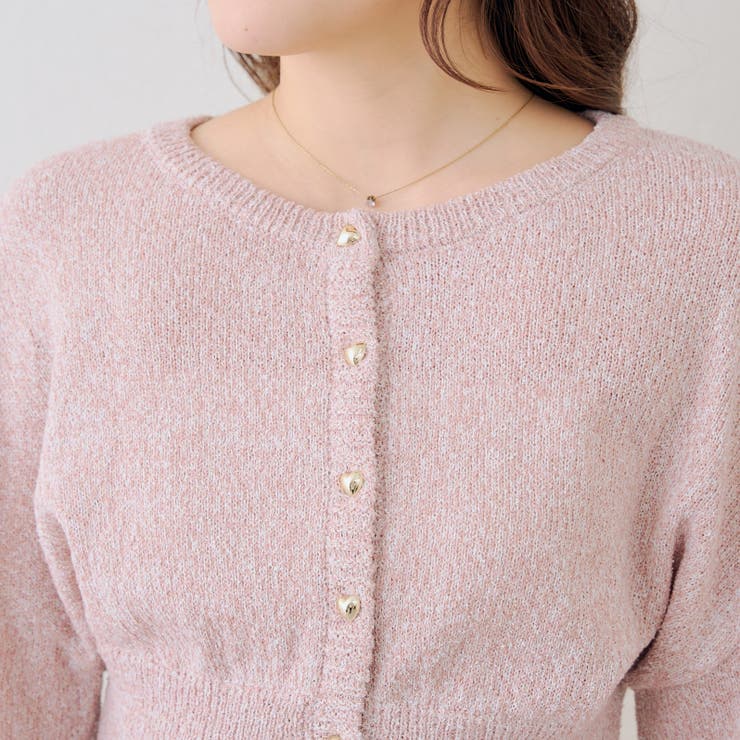 ラメハート釦クルーカーディガン | RMAF　NICE CLAUP / OLIVE des OLIVE | 詳細画像34 