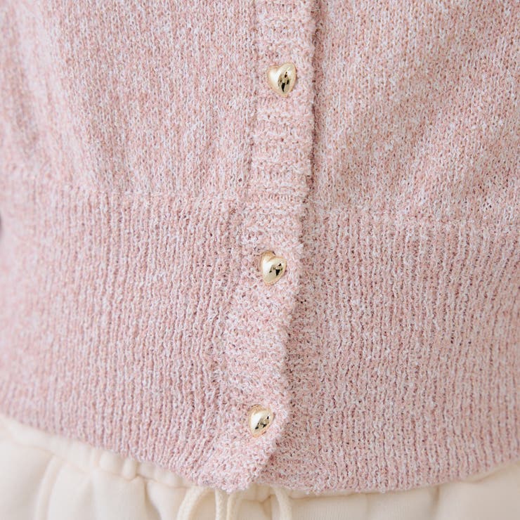 ラメハート釦クルーカーディガン | RMAF　NICE CLAUP / OLIVE des OLIVE | 詳細画像37 