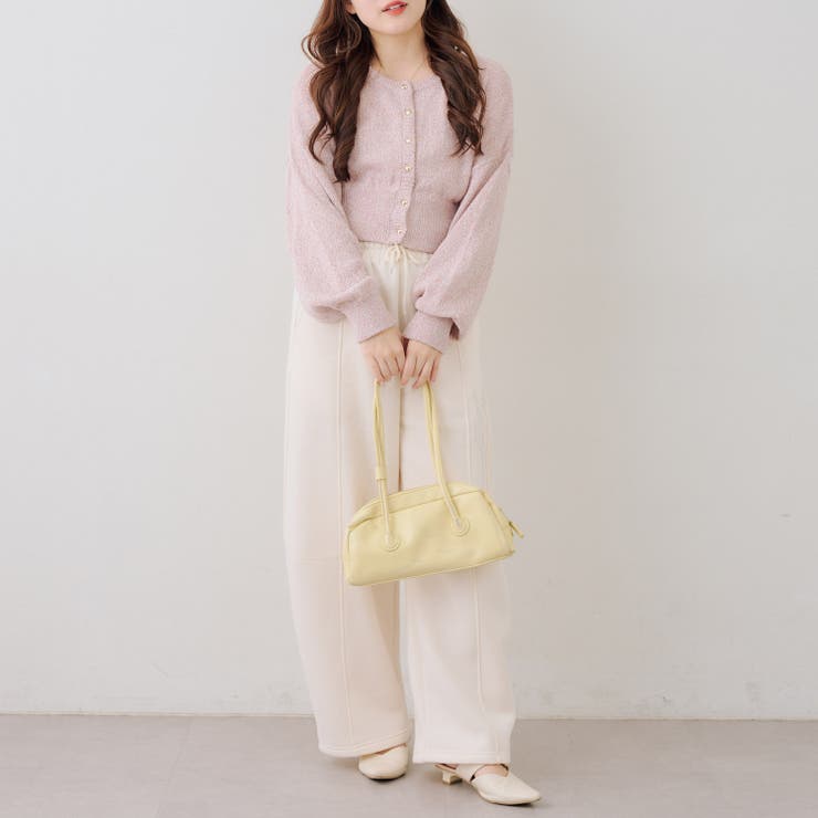 ラメハート釦クルーカーディガン | RMAF　NICE CLAUP / OLIVE des OLIVE | 詳細画像6 