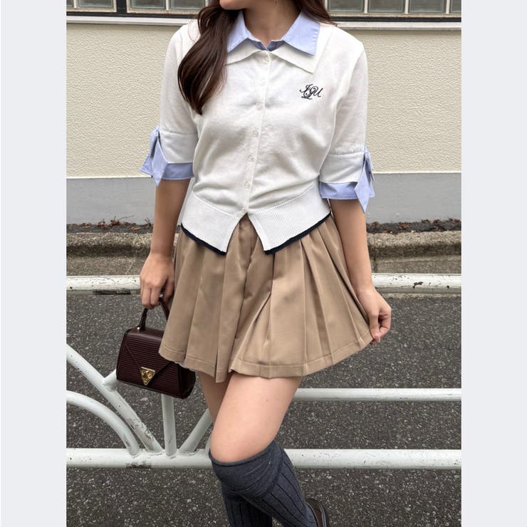 2枚衿ドッキング5分袖ニット | NICE CLAUP / OLIVE des OLIVE　OUTLET | 詳細画像16 