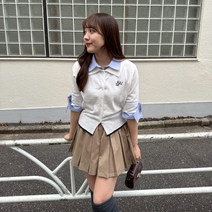 2枚衿ドッキング5分袖ニット | NICE CLAUP / OLIVE des OLIVE　OUTLET | 詳細画像19 