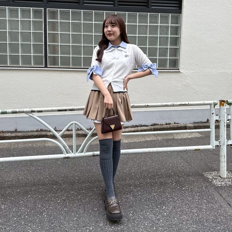 2枚衿ドッキング5分袖ニット | NICE CLAUP / OLIVE des OLIVE　OUTLET | 詳細画像24 