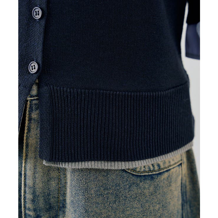 2枚衿ドッキング5分袖ニット | NICE CLAUP / OLIVE des OLIVE　OUTLET | 詳細画像49 