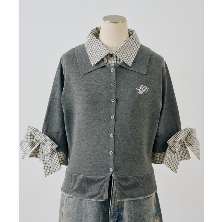 2枚衿ドッキング5分袖ニット | NICE CLAUP / OLIVE des OLIVE　OUTLET | 詳細画像60 