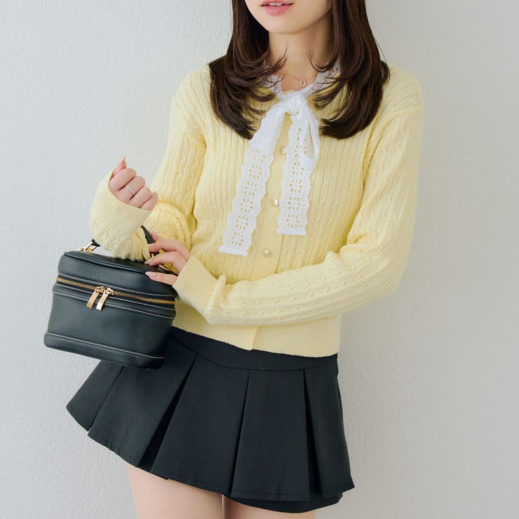 レースボウタイ付カーディガン | RMAF　NICE CLAUP / OLIVE des OLIVE | 詳細画像10 