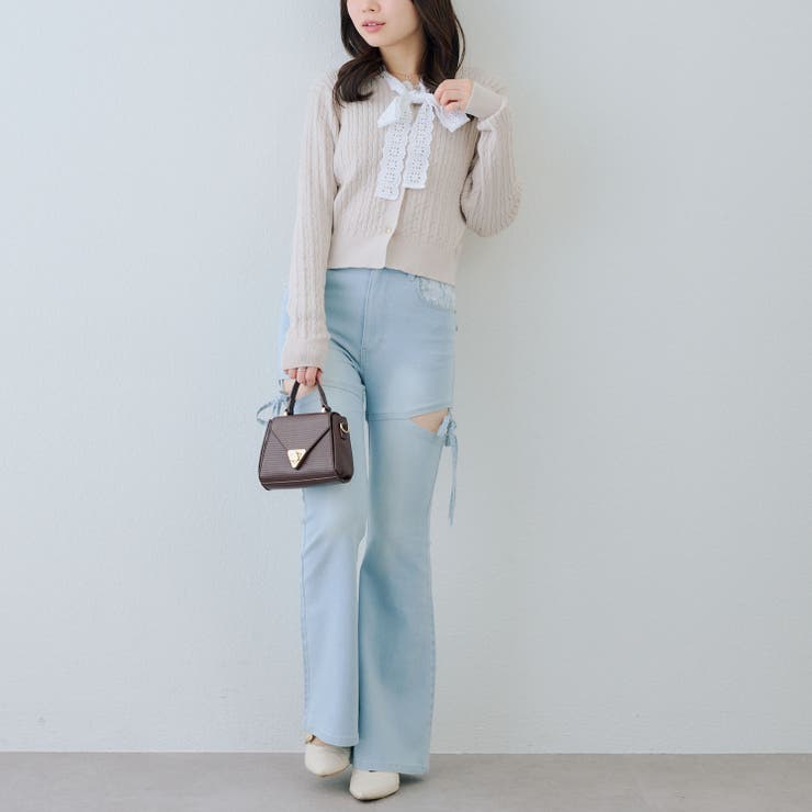 レースボウタイ付カーディガン | RMAF　NICE CLAUP / OLIVE des OLIVE | 詳細画像24 