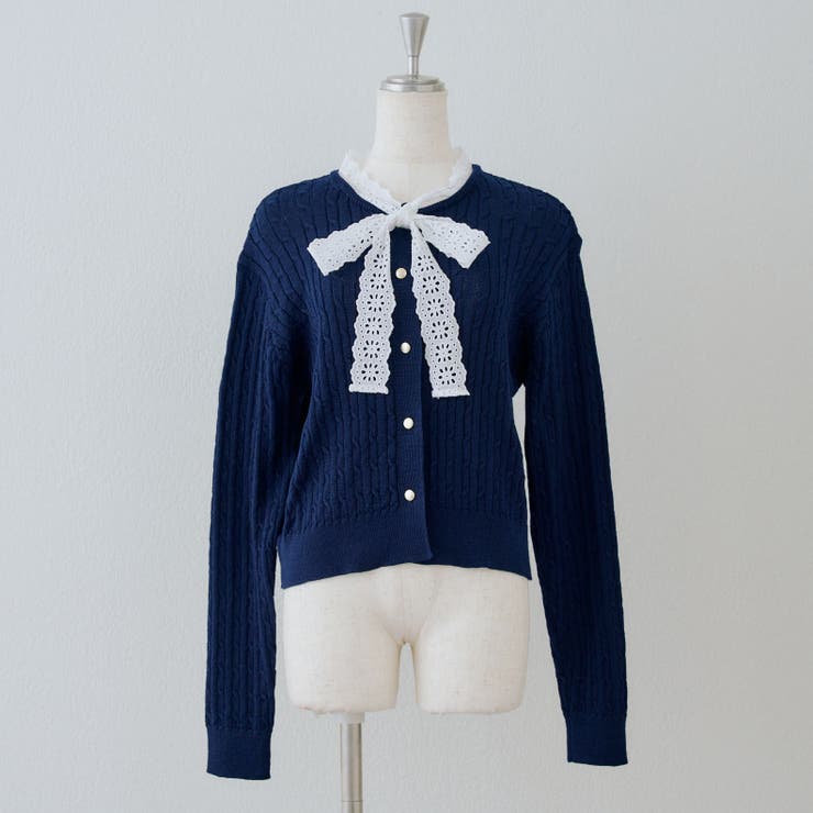 レースボウタイ付カーディガン | RMAF　NICE CLAUP / OLIVE des OLIVE | 詳細画像29 