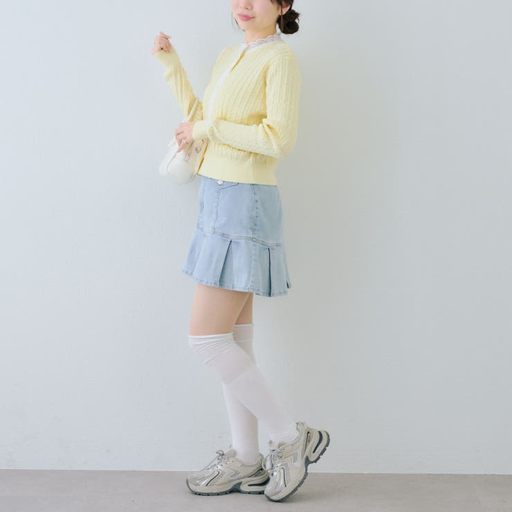 ケーブルレース付カーディガン | RMAF　NICE CLAUP / OLIVE des OLIVE | 詳細画像7 