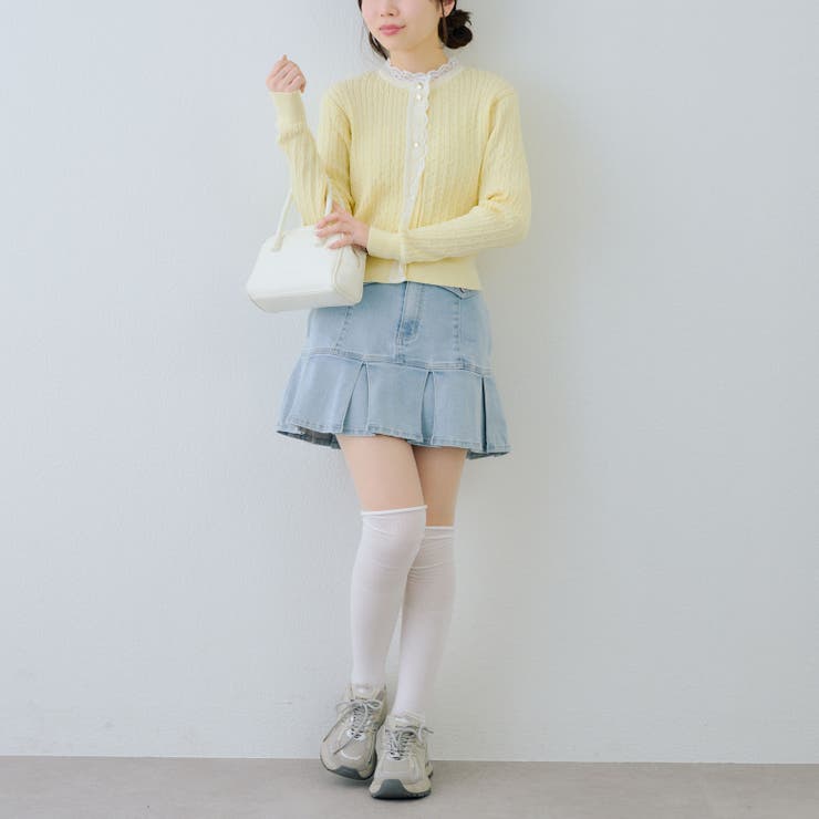 ケーブルレース付カーディガン | RMAF　NICE CLAUP / OLIVE des OLIVE | 詳細画像5 