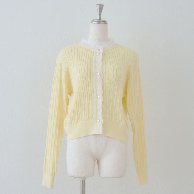 ケーブルレース付カーディガン | RMAF　NICE CLAUP / OLIVE des OLIVE | 詳細画像26 