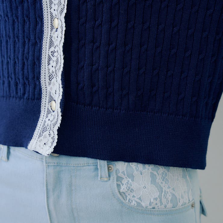 ケーブルレース付カーディガン | RMAF　NICE CLAUP / OLIVE des OLIVE | 詳細画像33 