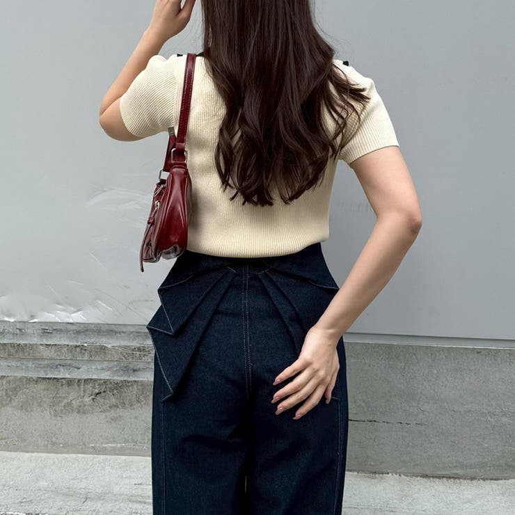 配色ビッグ衿プルオーバー | NICE CLAUP / OLIVE des OLIVE　OUTLET | 詳細画像5 